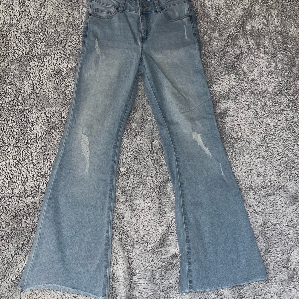Celebrity Pink Light Blue Wide Leg Jeans